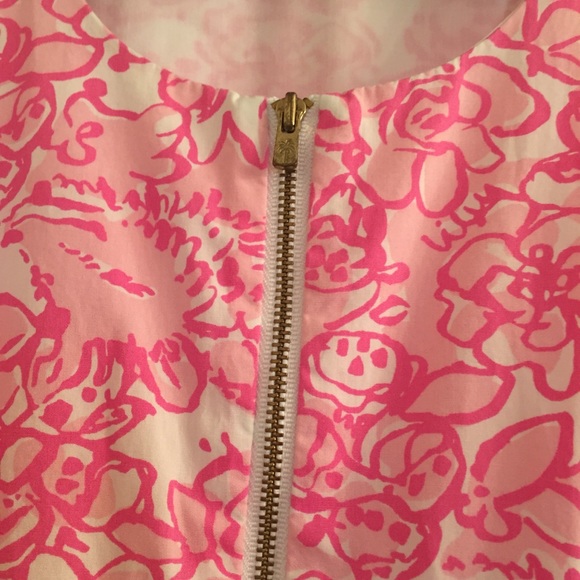 🌷Lilly Pulitzer Girls Pink Peplum Dress - Picture 4 of 7